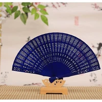 50pcs vintage style personalized wooden folding fan chinese art craft gift home decoration ornaments dance hand fan party props