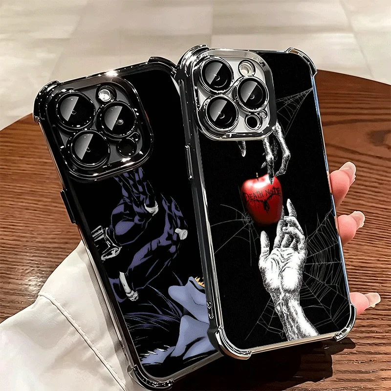 Фото Чехол для телефона N-Notes D-Deaths Anime Ryuk с покрытием для iPhone 16 17 Pro Max Air 17E 16E 14 15 Plus 12 13 11, противоударный защитный чехол №3