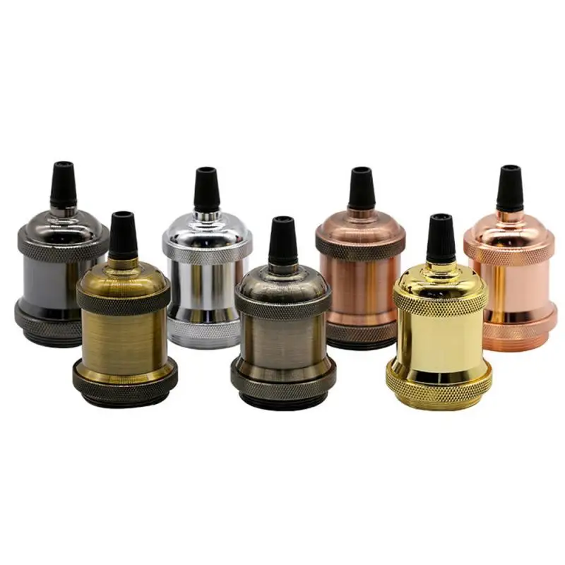 

Винтажный патрон для лампы Эдисона E27, основа для винтовой лампы, основа для лампы, алюминиевая стандартная розетка 110 В, 220 В, промышленный Ретро подвесной патрон