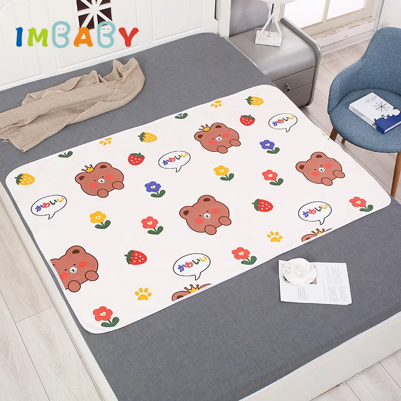 IMBABY Baby Changing Mat Waterproof Baby Changing Cover Reusable Diaper Pad Washable Baby Changing Table Urine Absorbent Mat