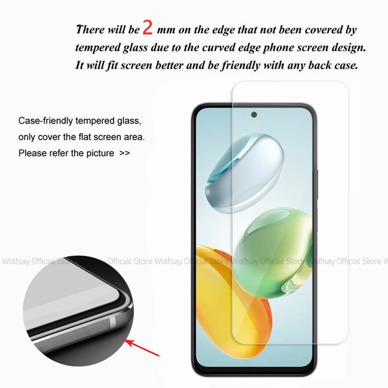 2/4 шт. защитная пленка для экрана Honor Play 60 Plus закаленное стекло полностью