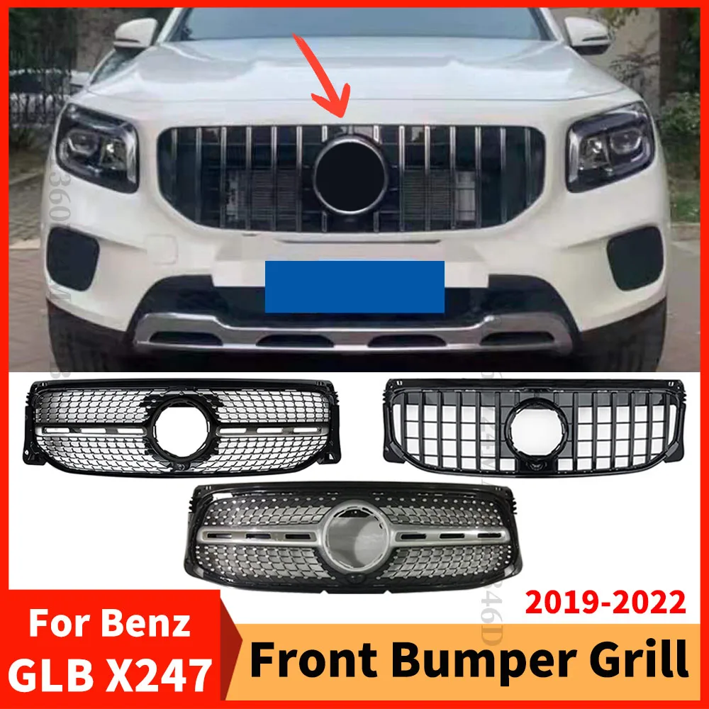 Передняя решетка впускного бампера для Mercedes Benz GLB X247 W247 2019-2022 220 250 AMG Line GT Diamond Style