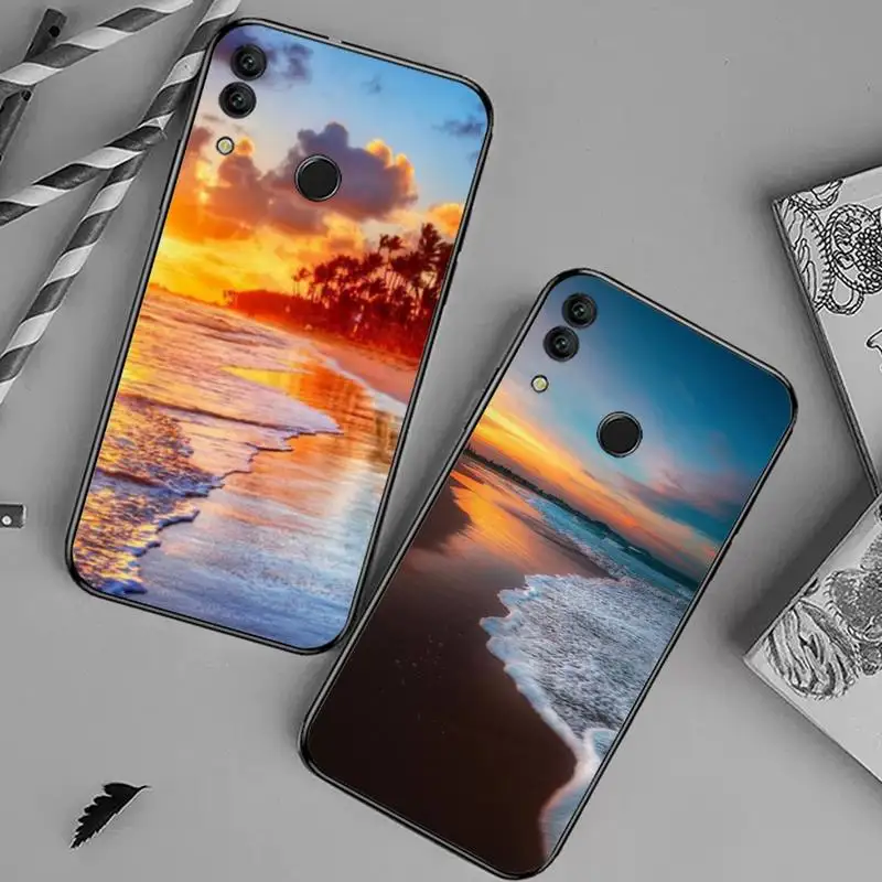 

Sunset view of Bali scenery pattern Phone Case For Huawei honor Mate 10 20 30 40 i 9 8 pro x Lite P smart 2019 Y5 2018 nova 5t