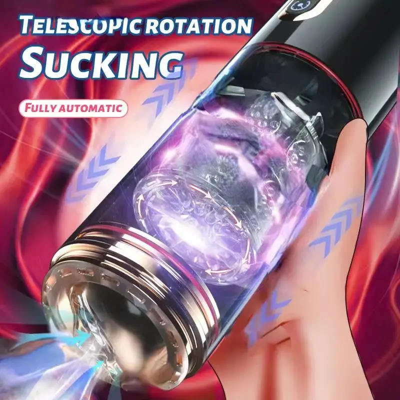 2022 Automatic Telescopic Rotation Male Electric Masturbator Vacuum Cup Adult Sex Toys For Men Masturbation Goods Sex shop 18+