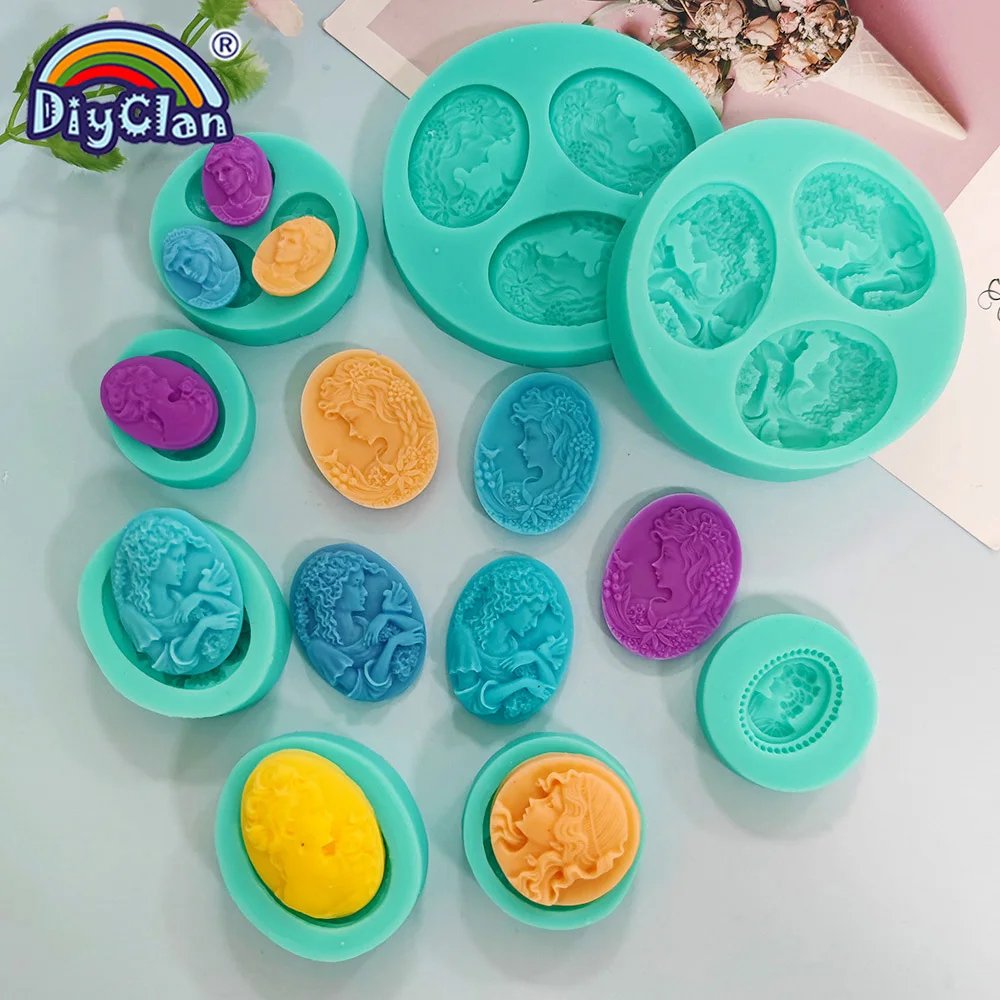 

DIY Silicone Molds For Cake Decorating Fondant Mold Princess Style Pudding Chocolate Candy Mould Handmade Kitchen Baking Tools