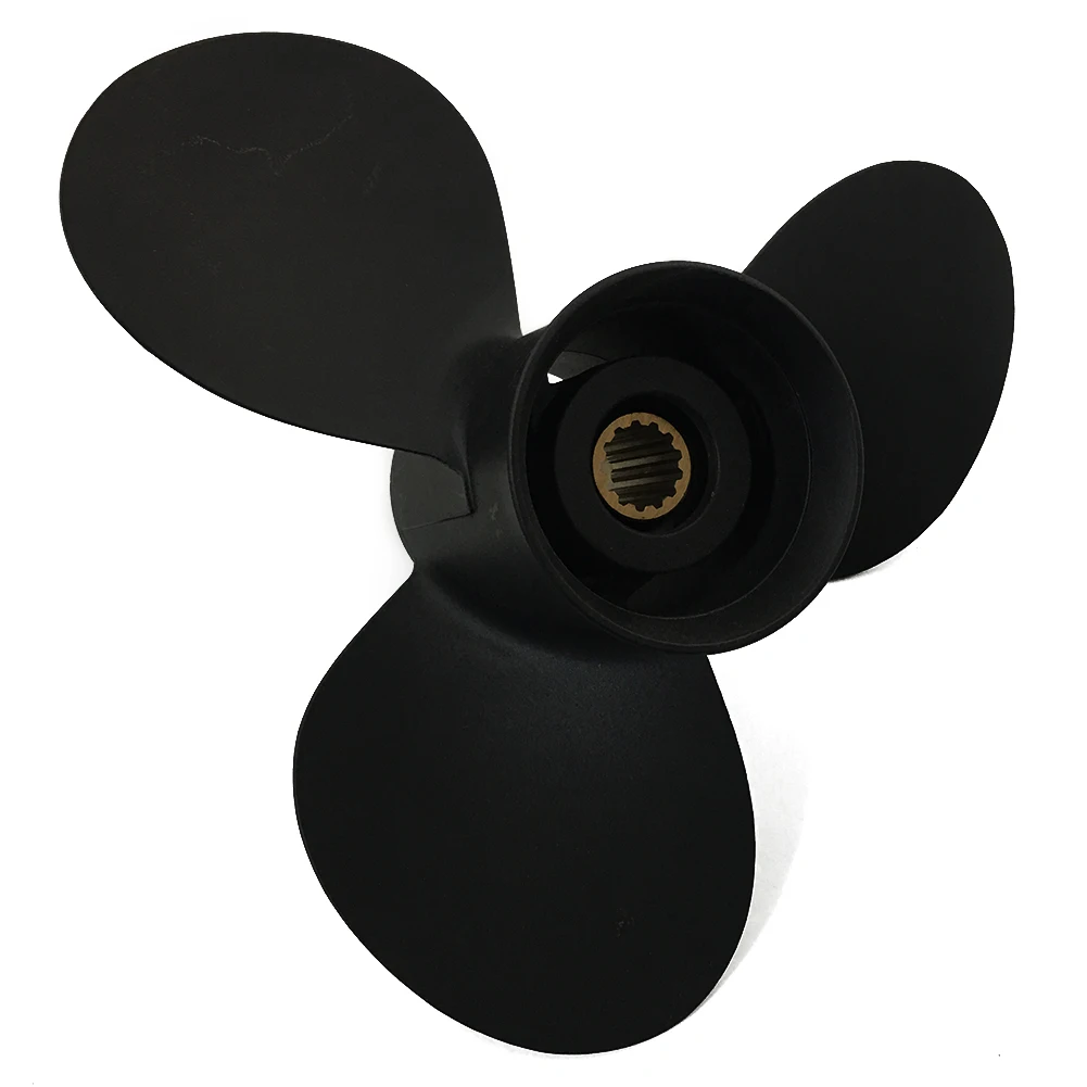 Boat Propeller 11.4x12 for Tohatsu 40HP-60HP 3 Blades Aluminum 13 Tooth RH OEM NO: 3T5B64525-1 11.4x12