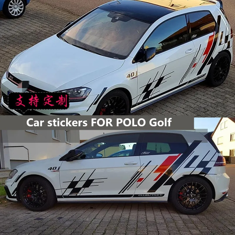 

Car stickers FOR POLO Golf body decoration decoration modified doors on both sides of personalized custom stickers accessories