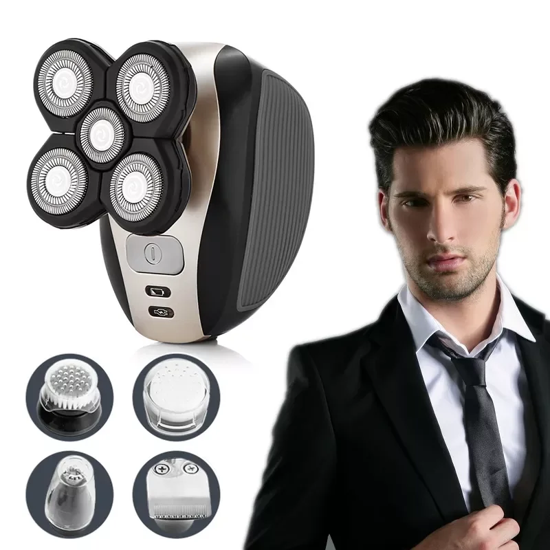

5 in 1 Multifunctional Shaver For Men Rechargeable Beard Ear Nose Hair Trimmer Hair Removal Machine