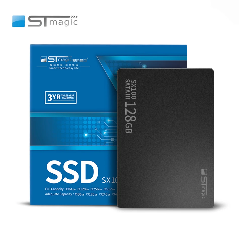 Внутренний жесткий диск Stmagic SSD HDD 120 ГБ 128 ГБ 240 ГБ 256 ГБ 512 ТБ 2,5 дюйма SATA 3,0 SX100 для ноутбука (art.: 3920bc9b334fd) - 3920bc9b334fd