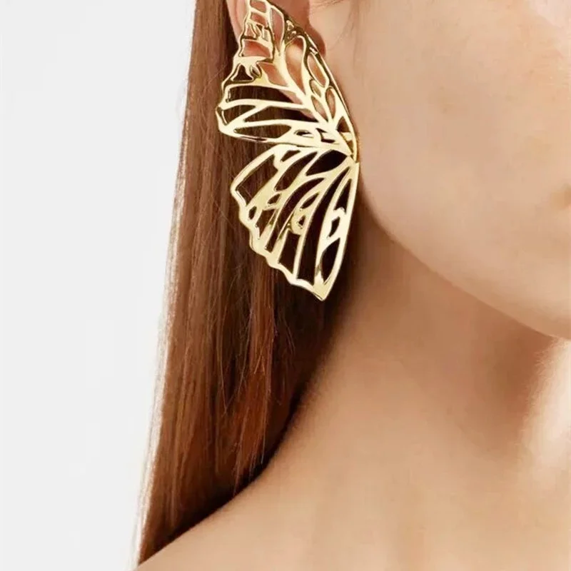 

Butterfly Stud Earring for Women Metal Angel Wing Pendant Earrings Statement Jewelry Party Christmas Gift Romantic Earrings