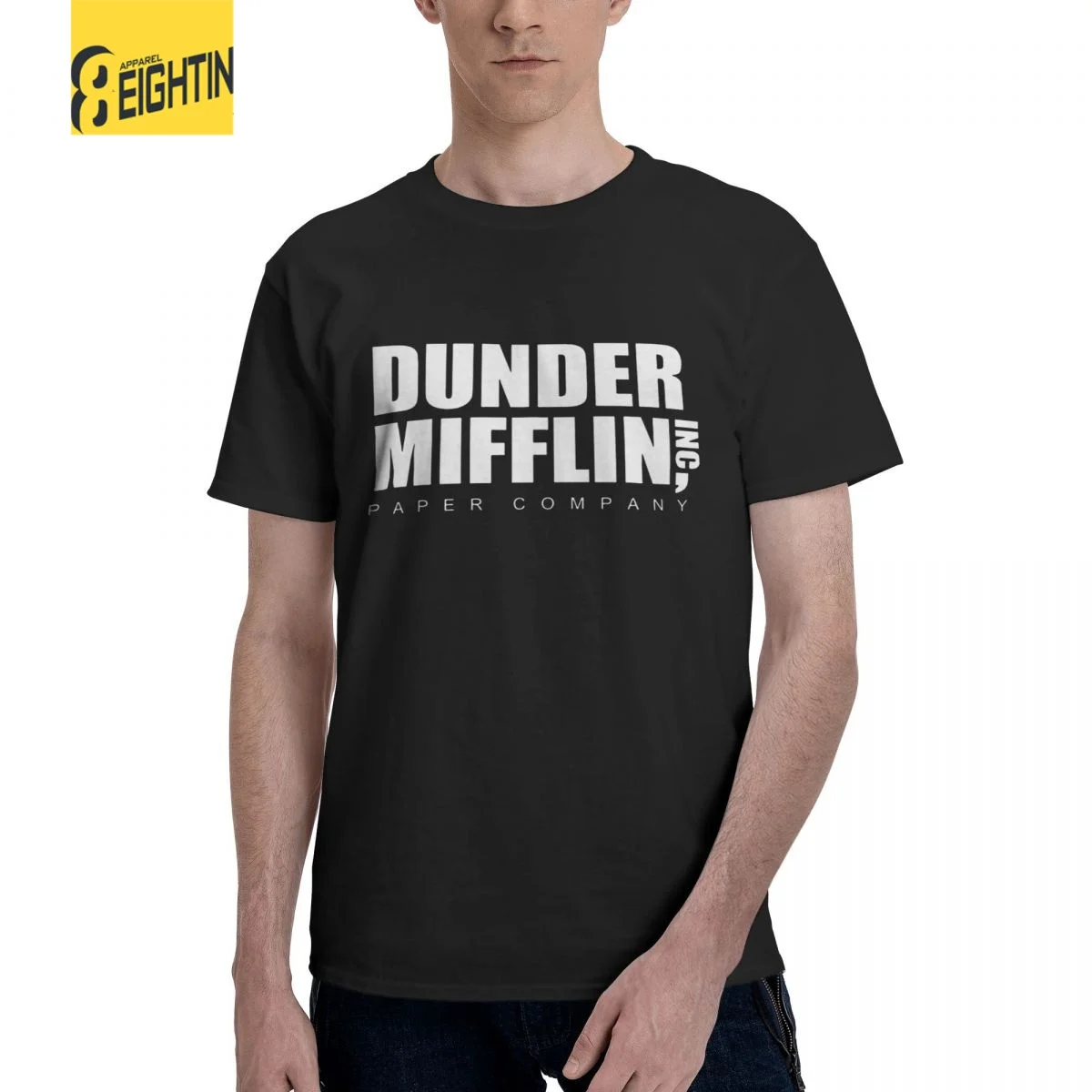 

Футболка Dunder Mifflin Paper Inc мужская хлопковая с коротким рукавом и круглым вырезом