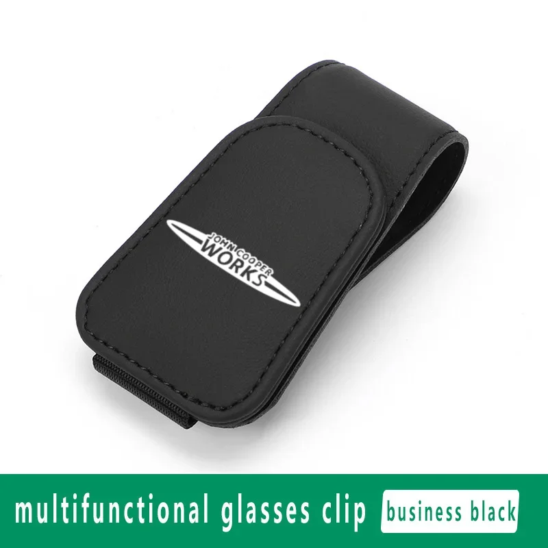 

Автомобильный держатель для очков, зажим для хранения очков для Mini John Cooper Works, автомобильный держатель для солнцезащитных очков, многофункциональные аксессуары для интерьера