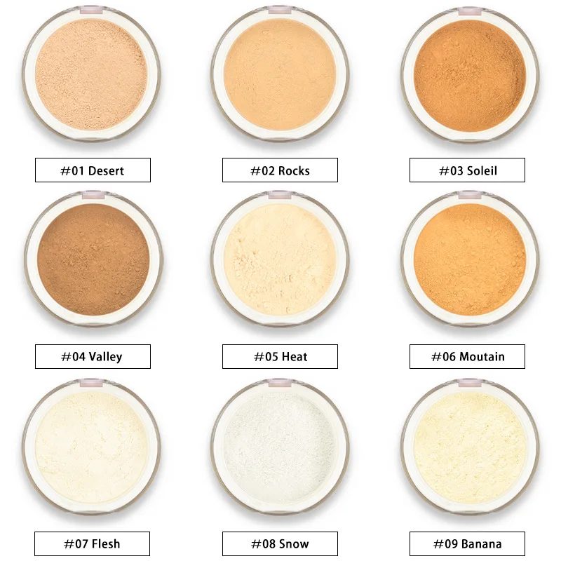 Рассыпчатая пудра с фирменным логотипом розовая коробка Косметика для макияжа