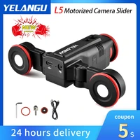yelangu l5 motorized camera slider camera slider dolly car rail systems for dslr camera sony iphone 13 pro with remote control