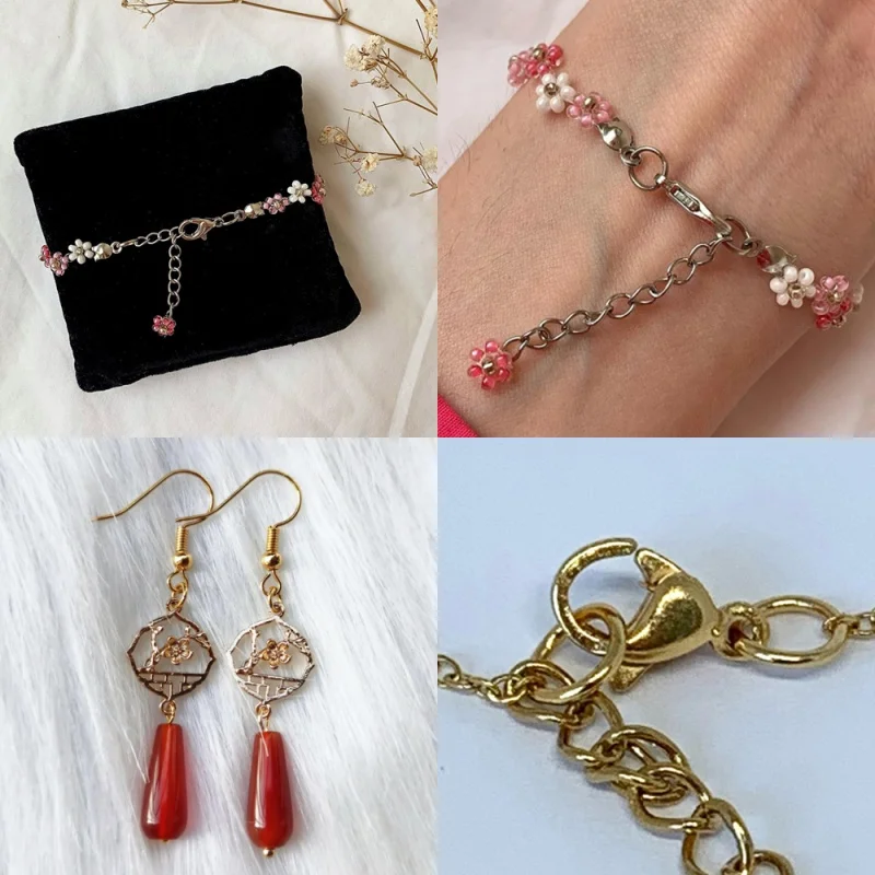 

Stainless steel lifting ring opening split type lifting ring connector DIY jewelry production supplies 100-200 pieces/batch