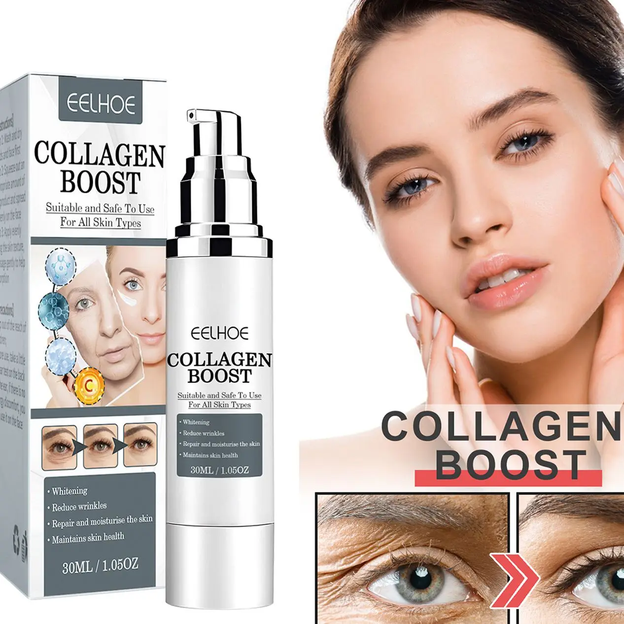 

Collagen anti-wrinkle cream brightens skin tone Collagen anti-aging reconstitution lightens fine lines, moisturizes, soothes, so