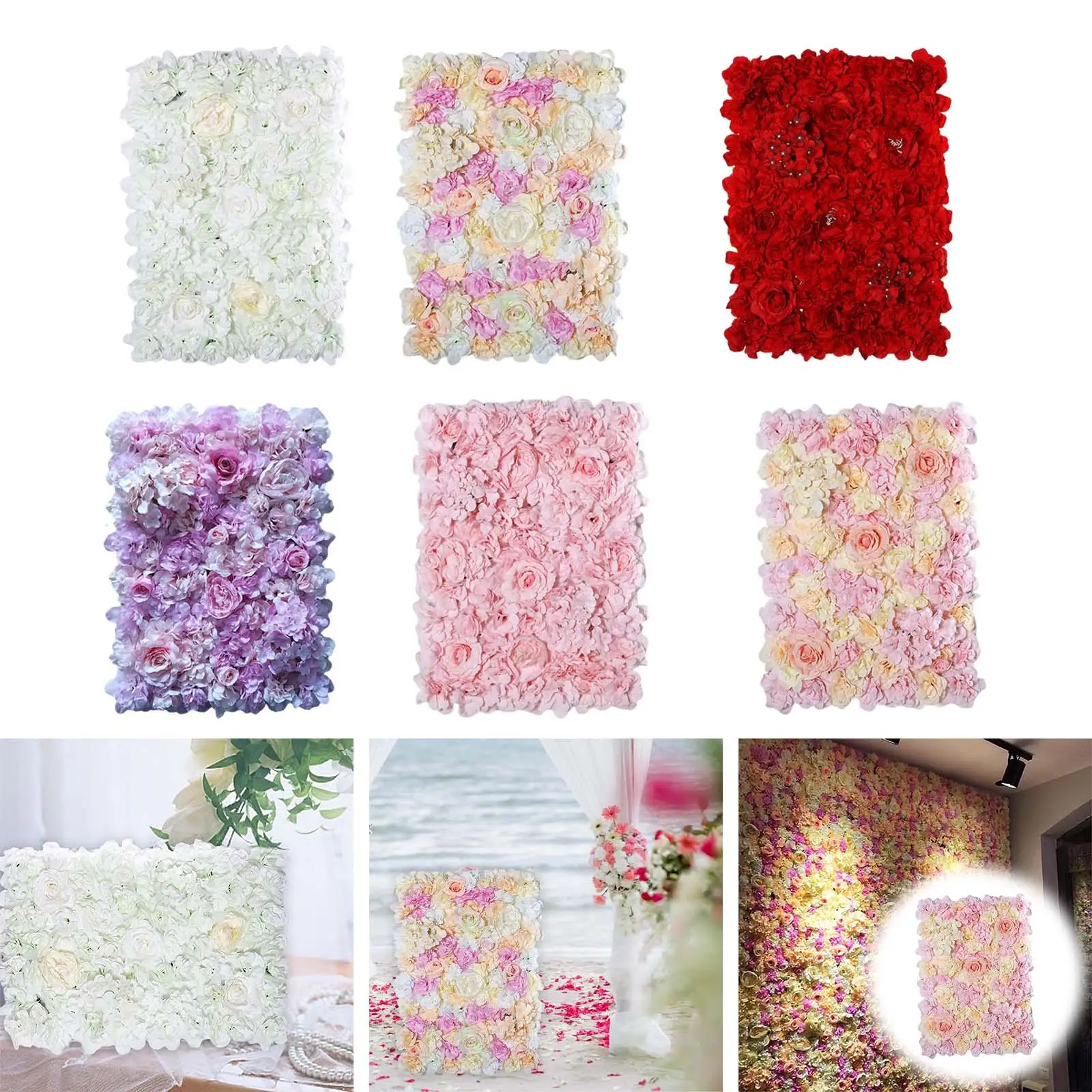 

Шелковая панель для розы, 15,7x23,6 дюйма, искусственные цветы, настенная панель, искусственные цветы, фотообои для детской комнаты, свадебный детский душ