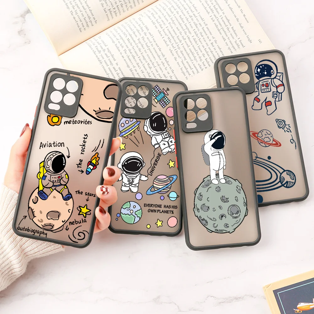 

Phone Case For Vivo Y21 Y17 Y15 Y12 Y12i Y33S Y3 U10 U3X Case Cute Cartoon Astronaut Star Space Case Shockproof Back Cover Funda