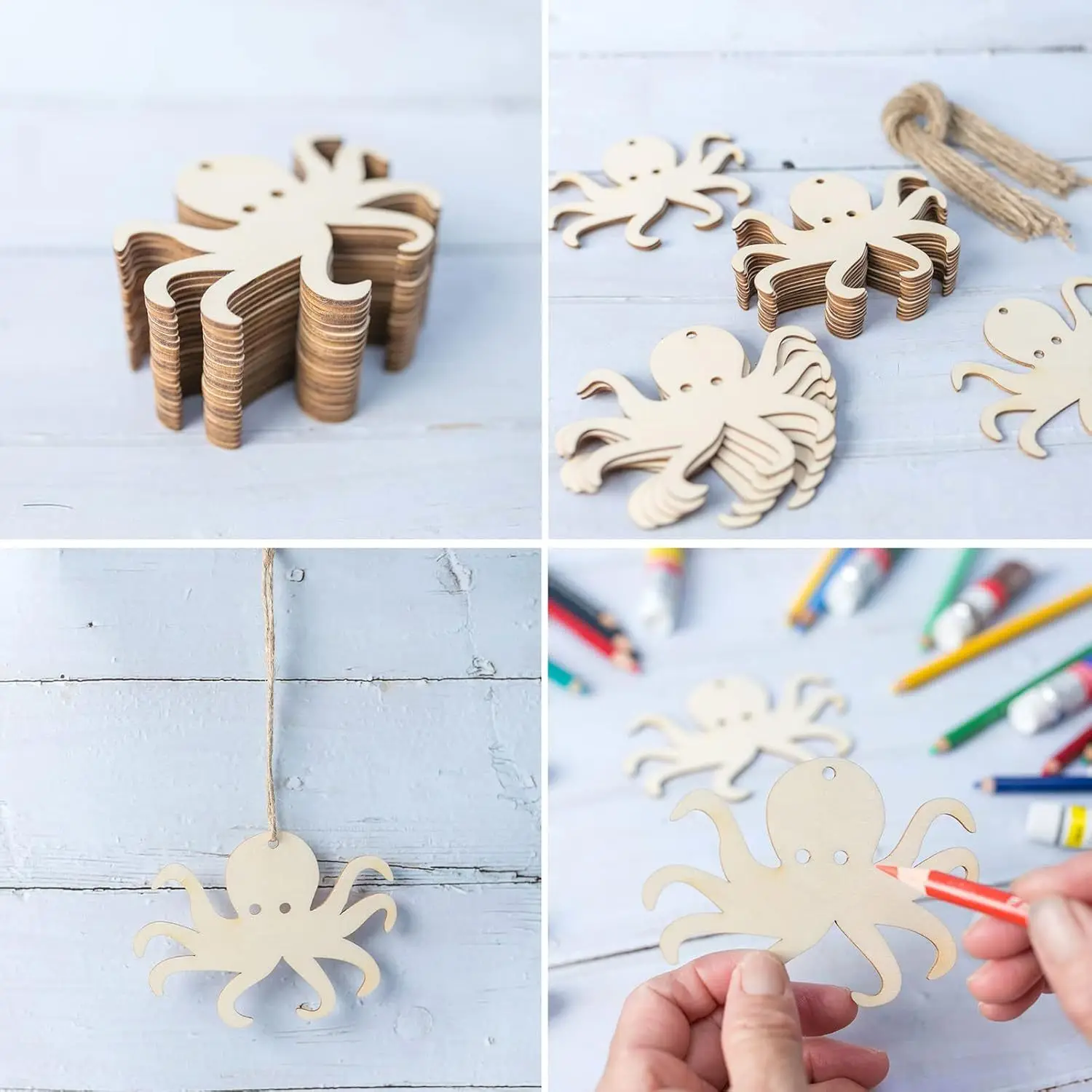 10/20/30 искусственных деревянных бирок с веревкой поделки сделай сам бирки для