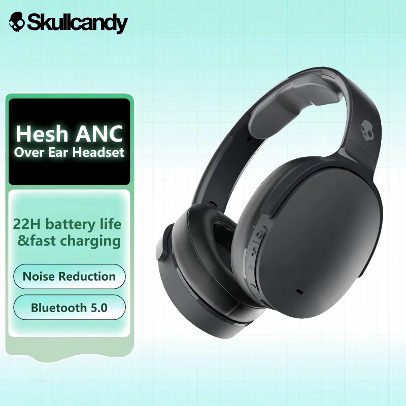 Фото Беспроводные наушники Skullcandy Hesh ANC, складные, накладные, Bluetooth, с шумоподавлением, 22 часа автономной работы, HD-звонки №1