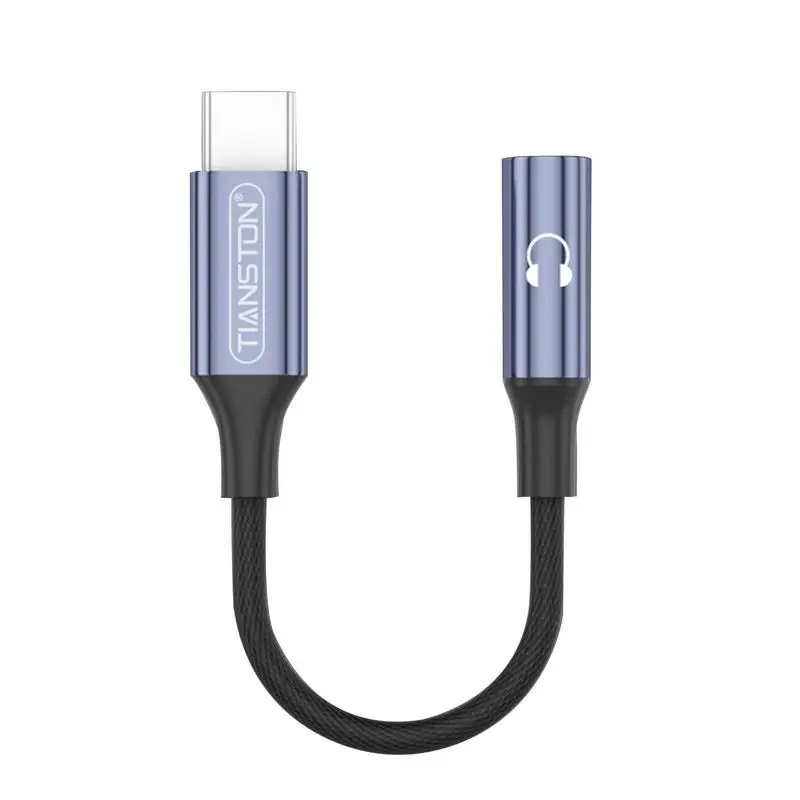 

To 3.5mm Audio Adapter Dongle Headphone Jack Adapter Digital Decoding Wire Converter Compatible Most C-type Smart Phones