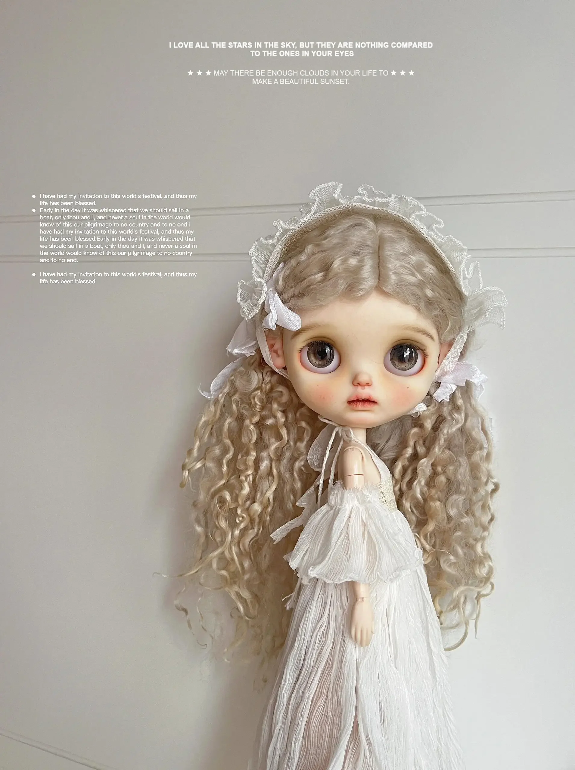 Одежда для кукол ICY DBS Blyth 30 см 1/6 OB24 Новинка Azone великолепное белое платье