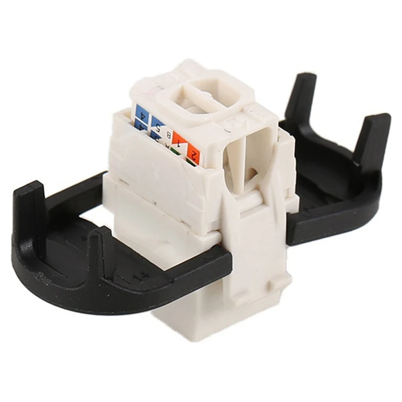 

10 Pcs CAT 6A Tool-Free Shielding Module Computer Network Module Fully Shielded RJ45 Socket RJ45 Compatible