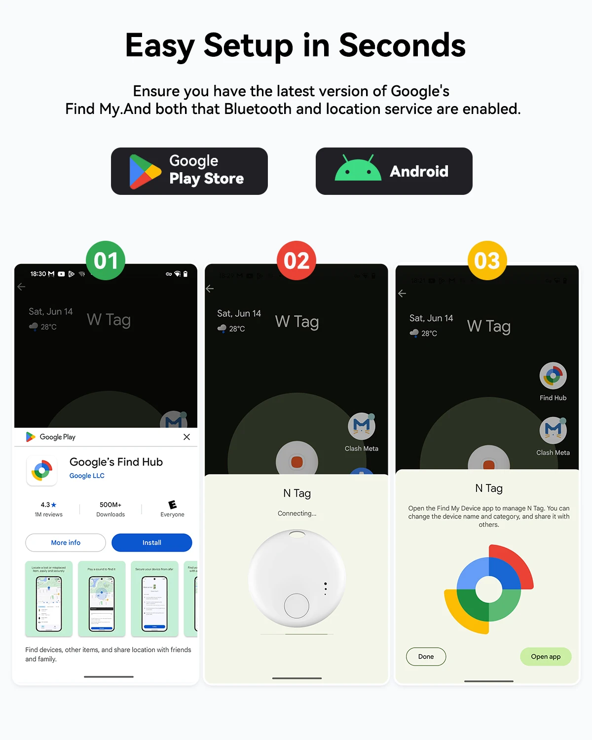Bluetooth-трекер для Android — смарт-теги 124, работает с устройством Google Find My, локатором для ключей, кошельком, багажем (art.: 3920cf5955fa0) - 3920cf5955fa0