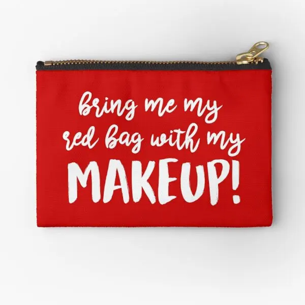 

Red Bag With Makeup Anfisa Zipper Pouches Underwear Bag Key Cosmetic Packaging Wallet Women Pocket Men Small Money Coin Pure