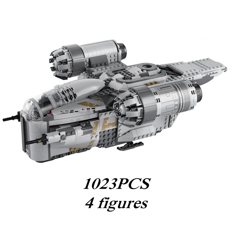 

Disney Stars Fighter Space Wars The Mandalorian UCS Slave I NO.1 Boba Fett Building Block Bricks Boy Toys Children Kid Gift Diy