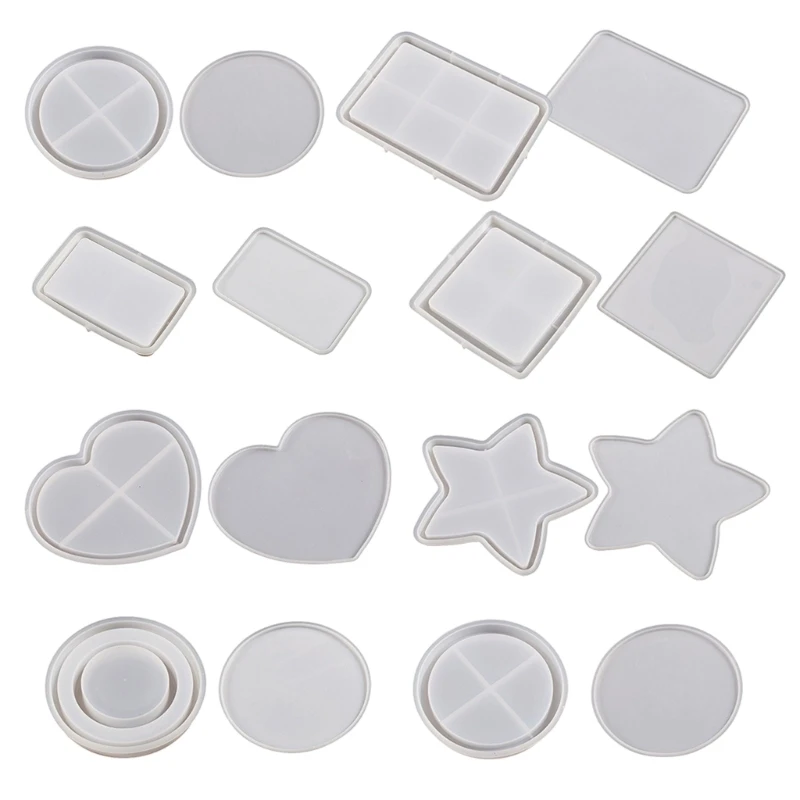 

517F набор из 16 глиняных форм для изготовления ювелирных изделий, инструменты для самостоятельного изготовления поделок,