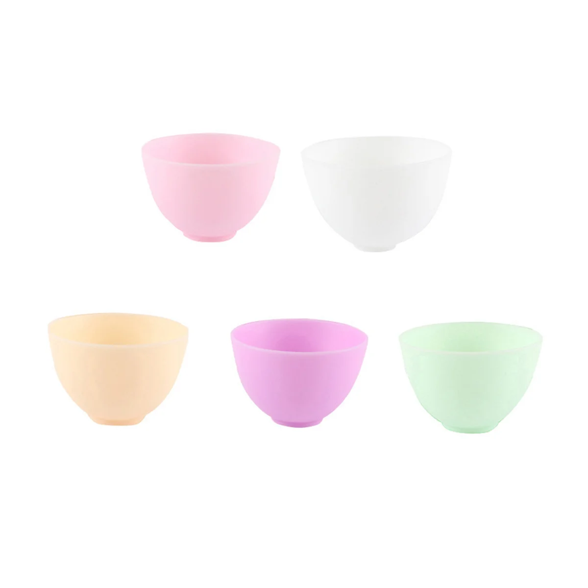 

Bowl Silicone Bowls Mixing Facial Set Large Cups Beauty Snack Facials Pinch Measuring Prep Kit Face Skin Makeup Tools Care