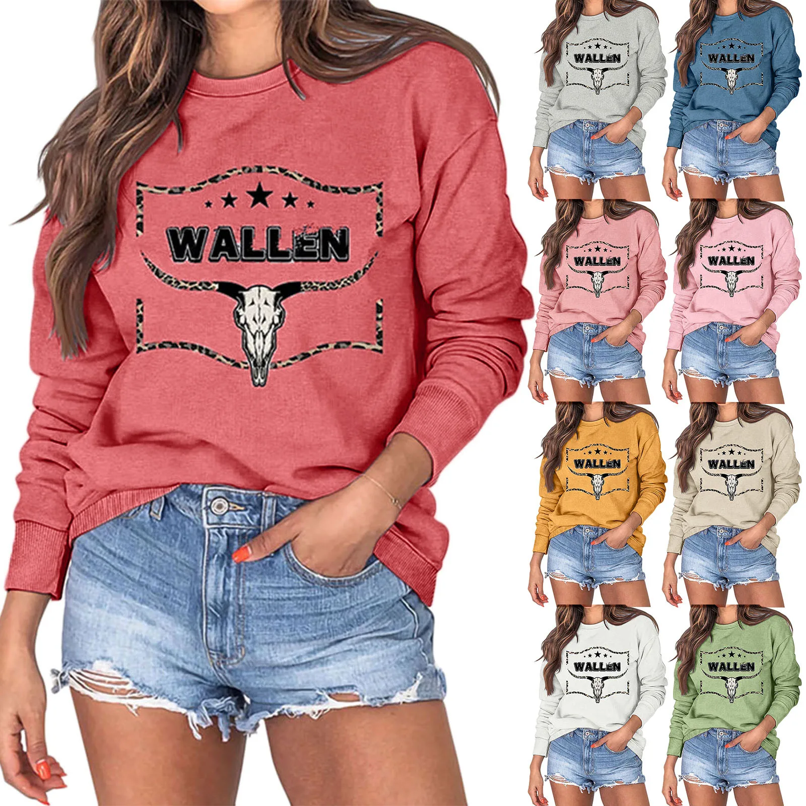 

Dressy Sweater Jacket Women Women's Pullover Lapel Zipper Leg Pattern Sweater Sweat Shirts Women