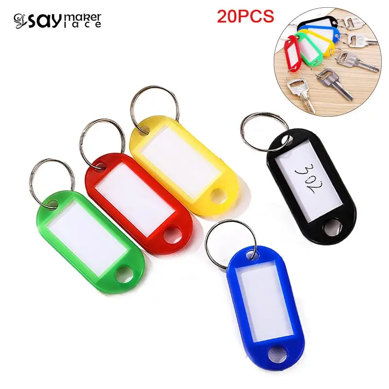 

20 шт., ярлыки для багажа с раздельным кольцом