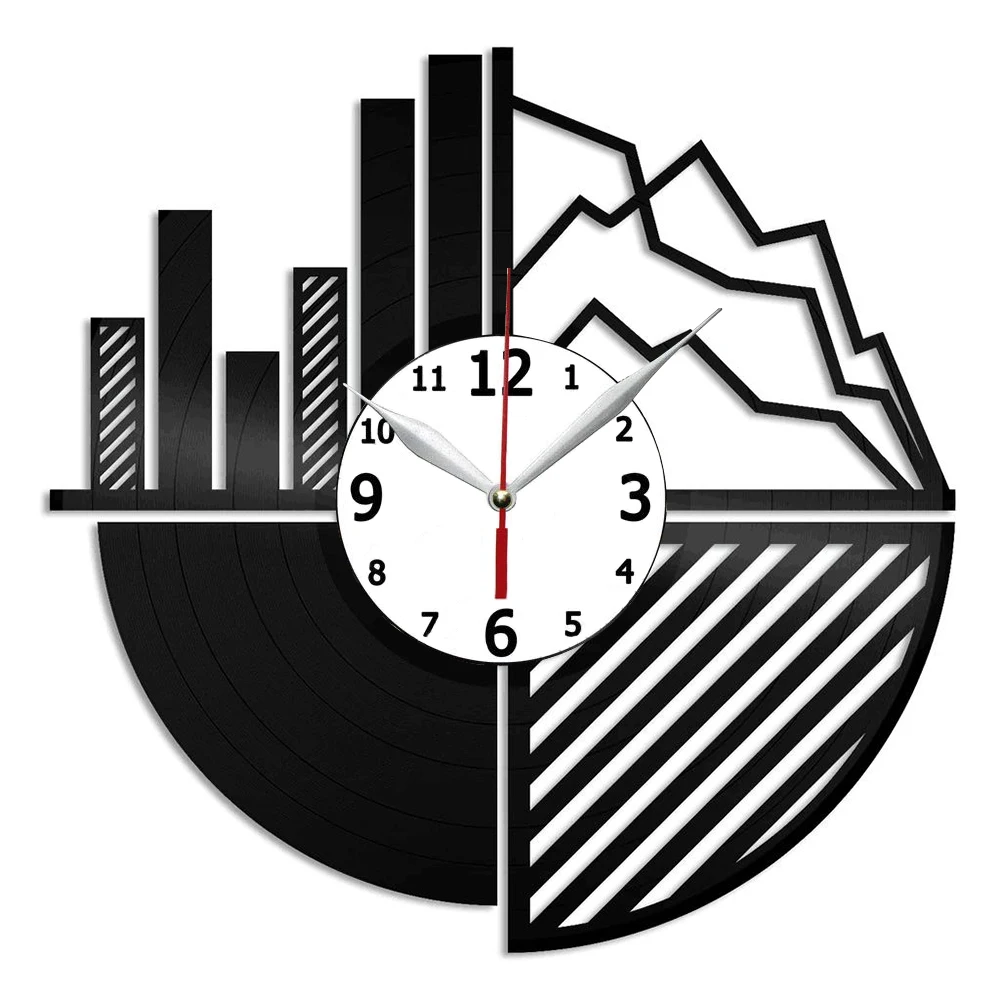 

Виниловые настенные часы, уникальные винтажные настенные часы, персонализированные домашние украшения, 12 дюймов