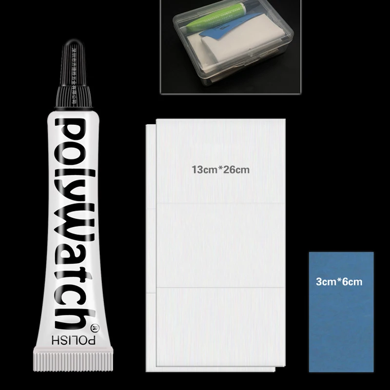 Полировальная паста Polywatch для часов пластмассовая акриловая удаления царапин и