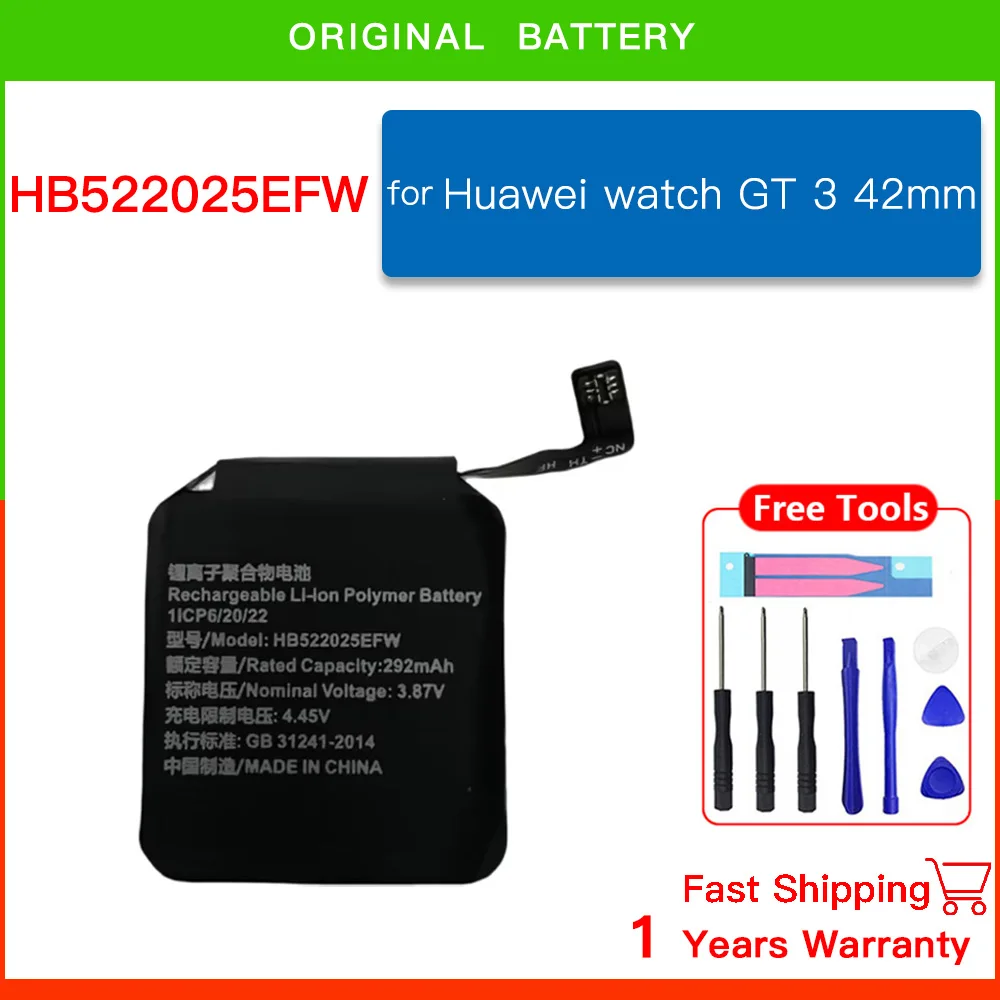 Фото Оригинальный HB 532729 Сменный аккумулятор ECW для Huawei Watch 1 2 3 GT 1 2 3 4 PRO 41 мм 42 мм 46 мм, аккумуляторные батареи Batteia + инструмент №5