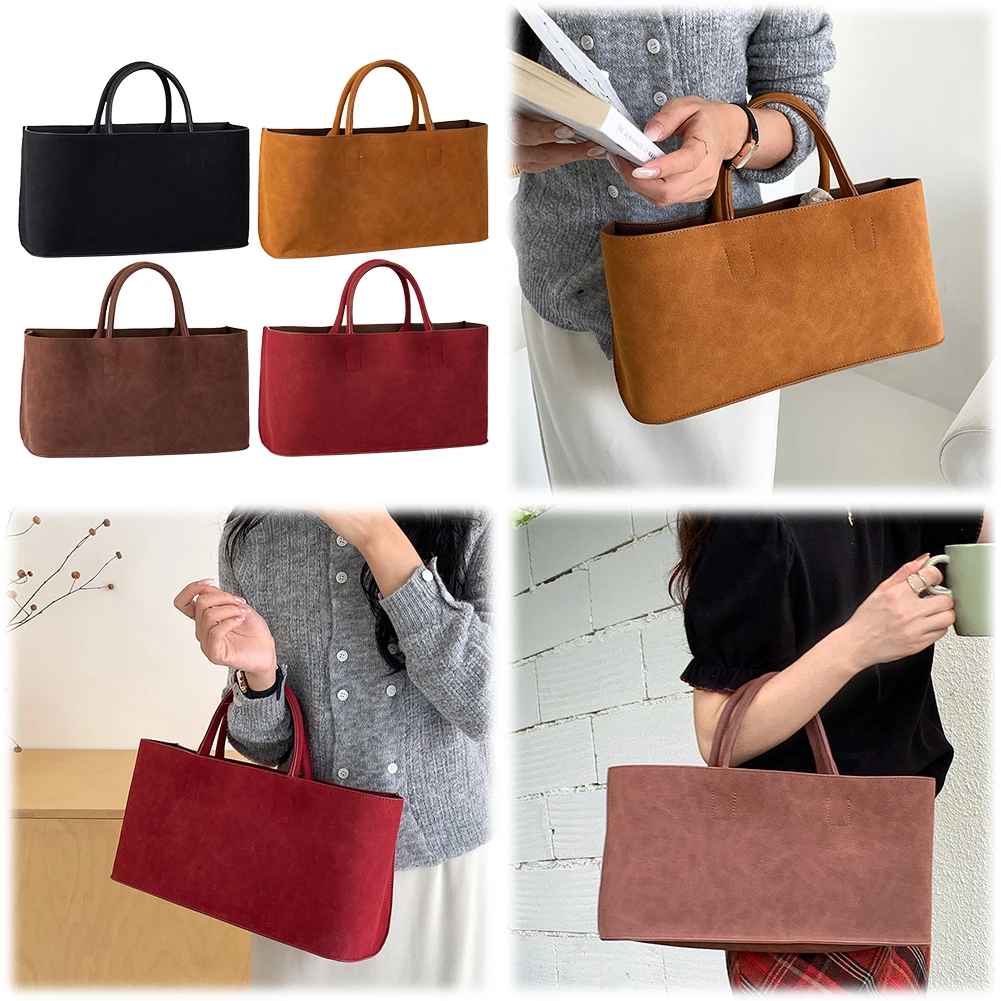 Женская Сумка Через Плечо Большой Вместимости Из Искусственной Замши С