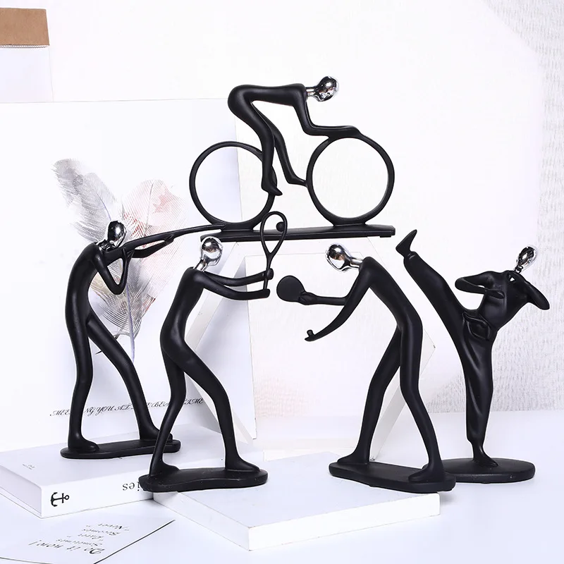 

Аксессуары для украшения дома, спортивные фигурки из смолы, миниатюры, ремесла для офиса, дома, декор для гостиной