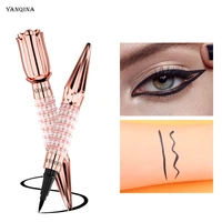 yanqina cosmetics makeup gold rose head eyeliner pencil waterproof and lasting makeup does not smudge the queens scepter pearl