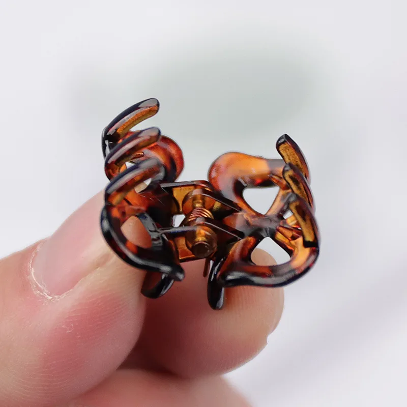 6 шт./компл. маленькие заколки-крабы для волос женские пластиковые девочек мини