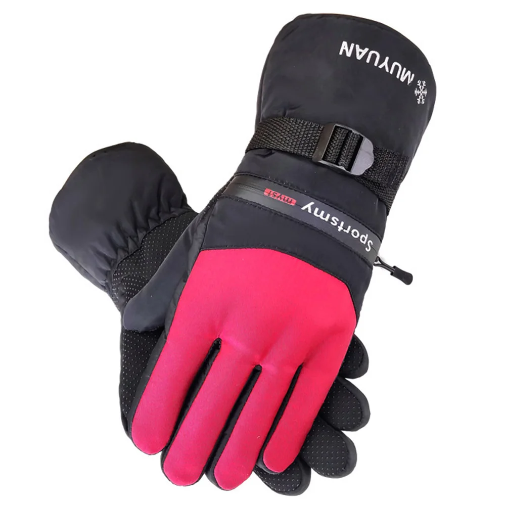 

1 Pair Windproof Winter Insulated Keep Warm Snowboard Men Ski Gloves Full Finger Waterproof Hiking Outdoor Sports Motorcycle