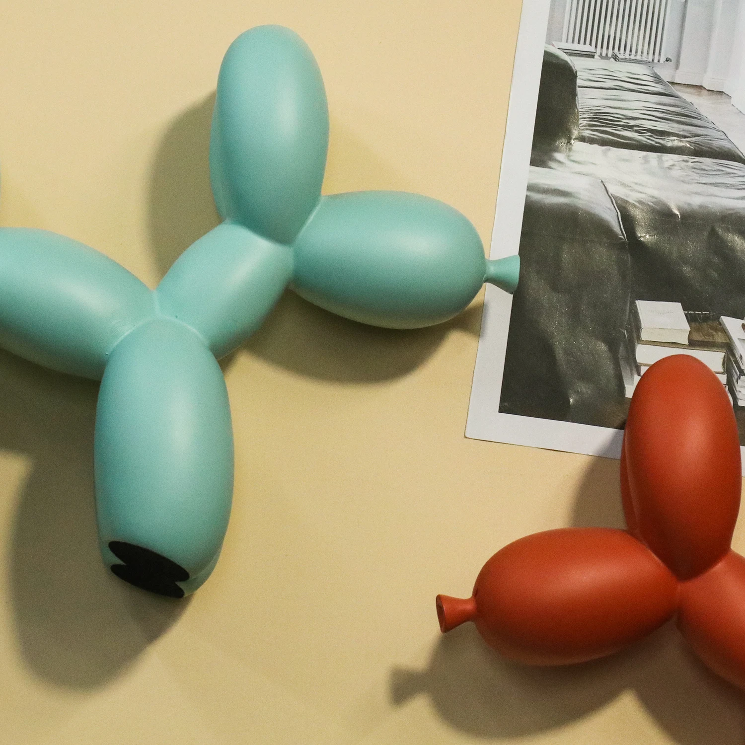 Фигурка шара собаки матовый цвет украшение для дома полимерная скульптура щенка