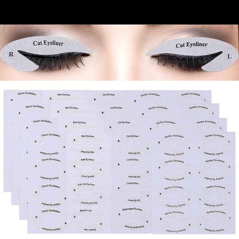 Eye Makeup Stencils Sticker Card Eyeliner Template Eyeliner Eyeshadow 3 Minute Lazy Shaping Tool Styling Drawing Guide New Style