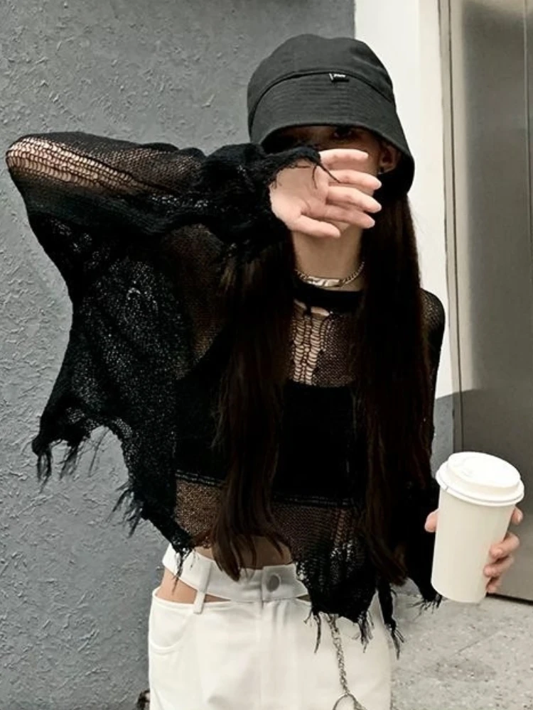 

Пуловеры в Корейском стиле, укороченный свободный уличный свитер, Весенняя индивидуальная популярная хипстерская универсальная Повседнев...