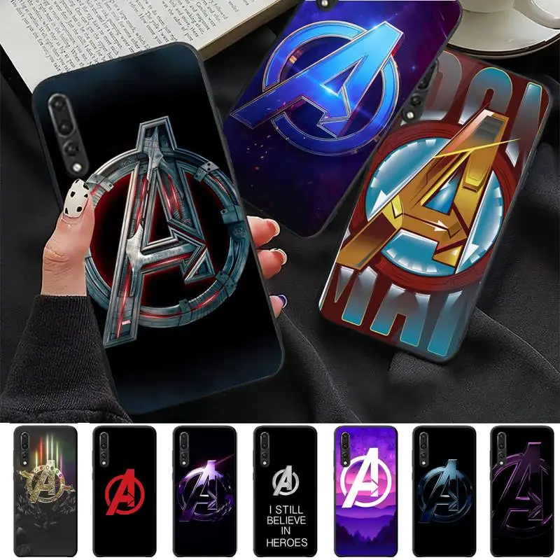 

Disney Avengers Logo Phone Case for Huawei P30 40 20 10 8 9 lite pro plus Psmart2019
