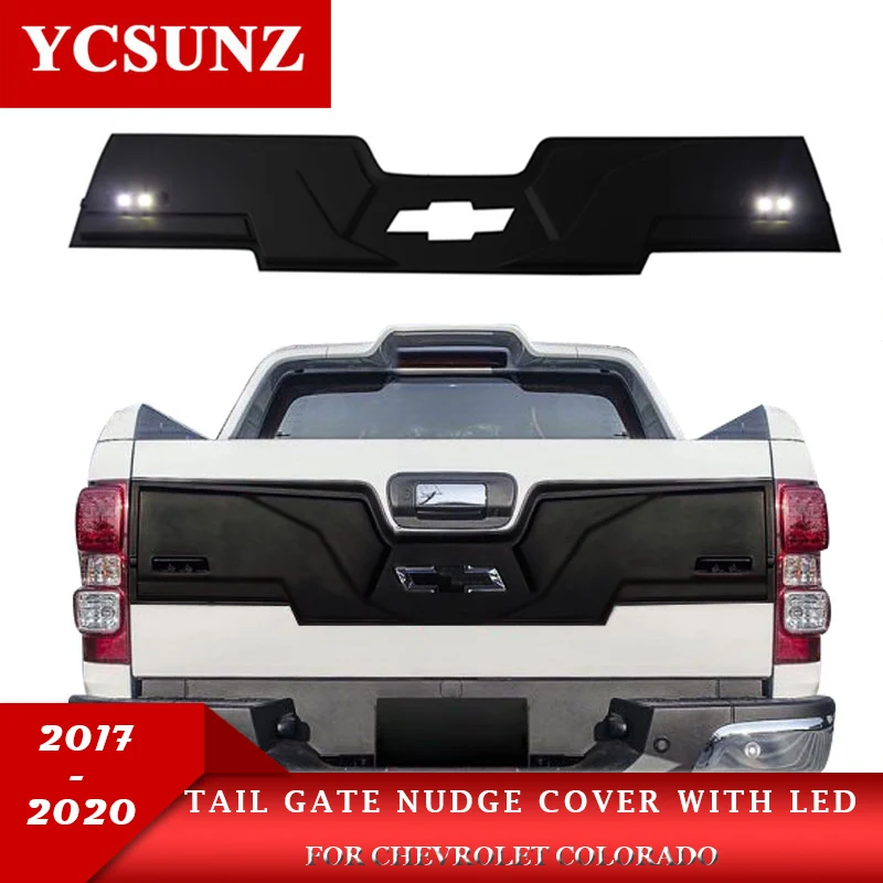 

ABS Tail Gate Nudge Cover With led For Chevrolet Colorado Holden Chevy Colorado 2017 2018 2019 2020 2021 Car Accessories