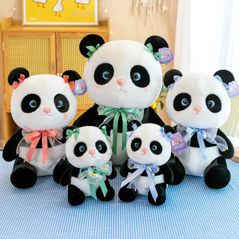 

45cm Cute Soft Panda Pillow Stuffed Plush Toys Office Nap Pillow Home Comfort Cushion Decor Gift Doll Child