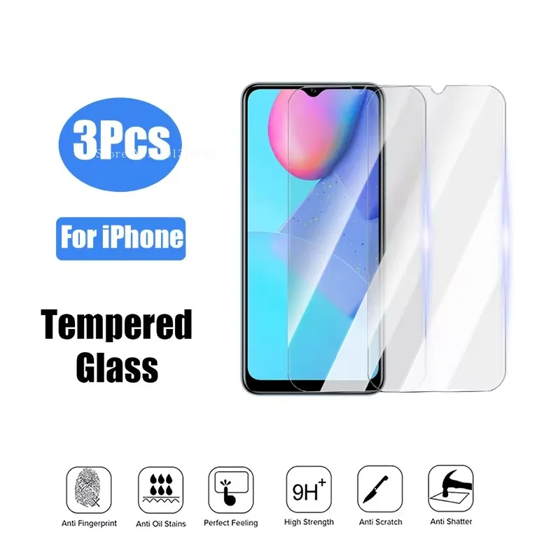 3 шт. закаленное стекло для Vivo Y20 Y20S Y20i Y21 Y21S Y73 Y78 Y100 защита экрана Y755 Y12S Y33S Y52S
