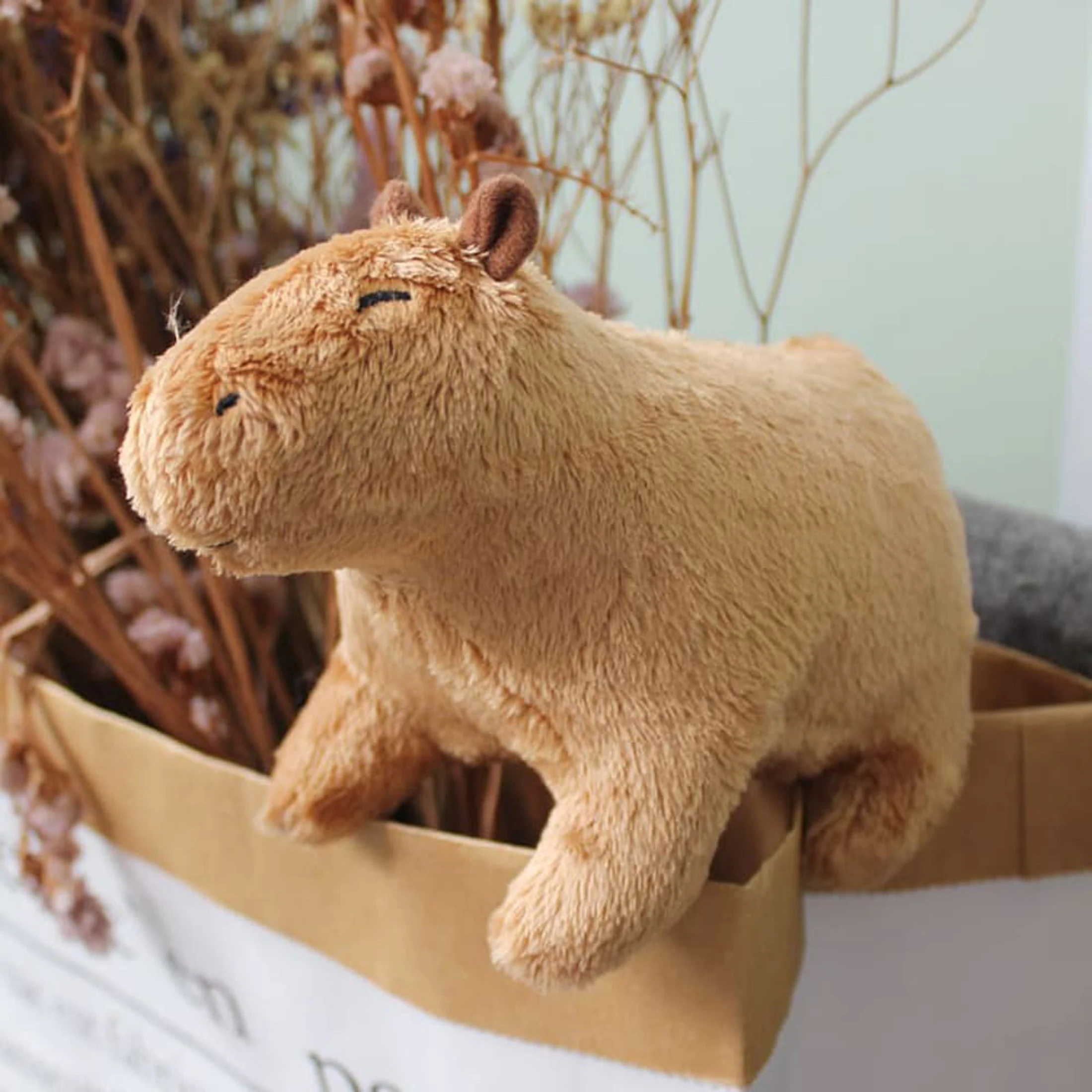 

Игрушка мягкая плюшевая капибара, 18 см